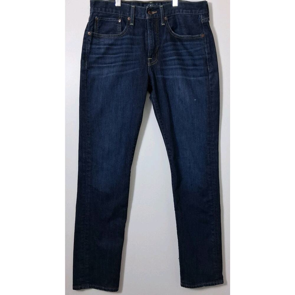 Lucky Brand Jeans Mens 31x32 Dark Blue Denim Handcrafted 121 Heritage Slim